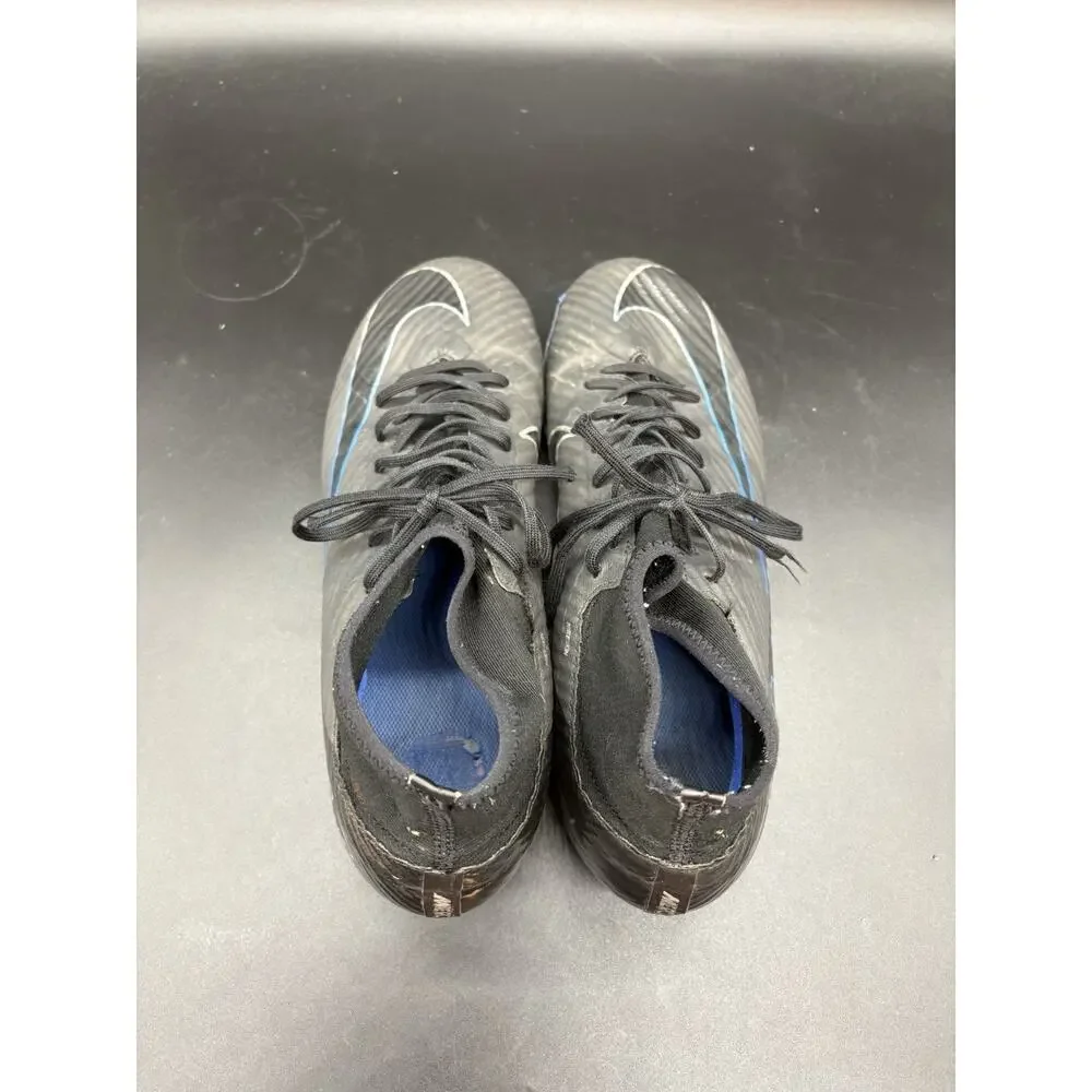 Nike Zoom Mercurial Superfly 9 Elite FG Black Blue Soccer Cleats Men’s US 9